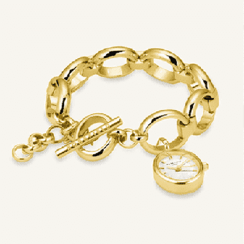 Oval Charm Chain Gold 15 x 18mm