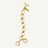 Oval Charm Chain Gold 15 x 18mm