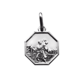 12mm Silver St Christopher *