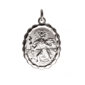 20mm Oval St Christopher