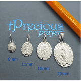 11mm Silver Miraculous Medal*