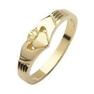 10ct yellow gold elegance Claddagh design ring - Price on request