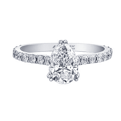 Circle Of Love Pear Solitaire