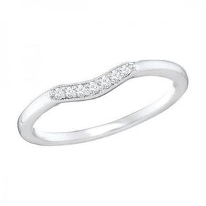 Shaped Diamond Wedding Ring