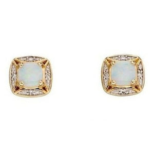 Opal and Diamond Stud Earrings (Get in touch for price)