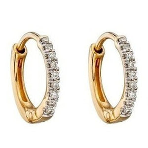 Diamond Huggie Earrings 10mm (GE2320)