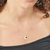 January Birthstone Engravable Necklace