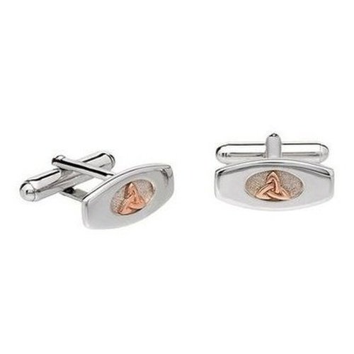 Irish Rose Gold Trinity Knot Cufflinks From Heritage Collection