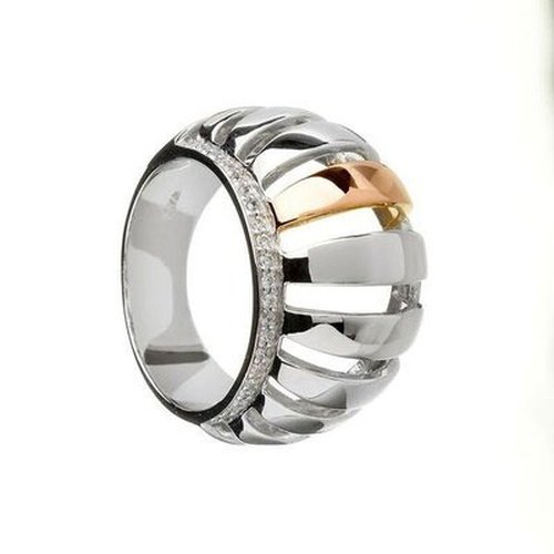 Irish Rose Gold Bar Ring From Contemporary Collection